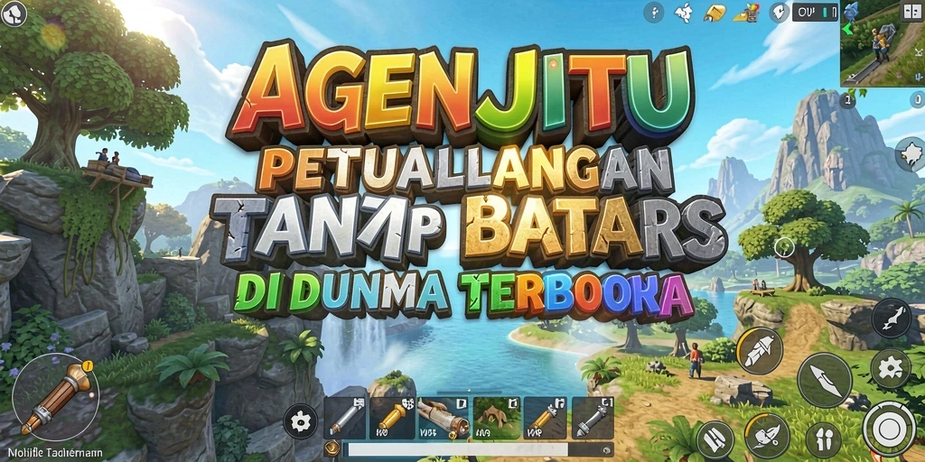 Tangkapan layar dari AGENJITU menampilkan pemain menjelajahi dunia terbuka.