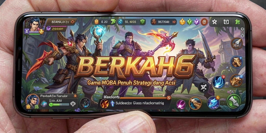 Tampilan gameplay seru dalam pertarungan MOBA