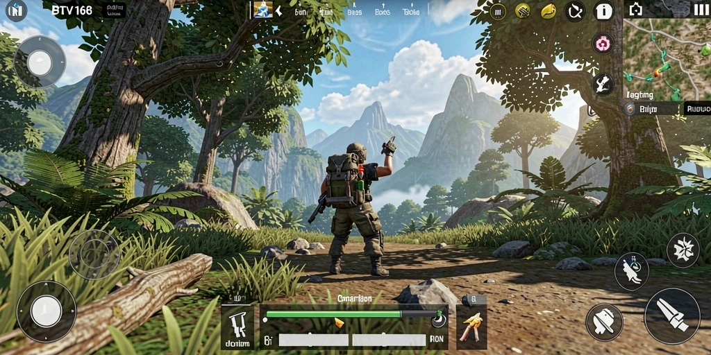 Screenshot gameplay BTV168 yang menampilkan petualangan Open World yang seru.