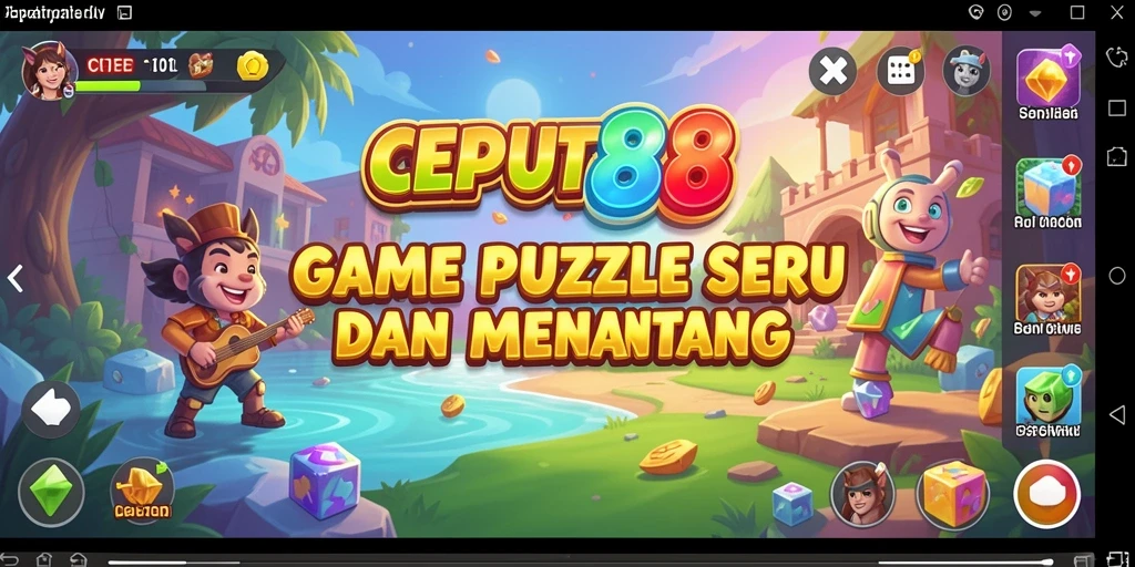 Screenshot gameplay CEPAT88 yang menampilkan tantangan Puzzle.