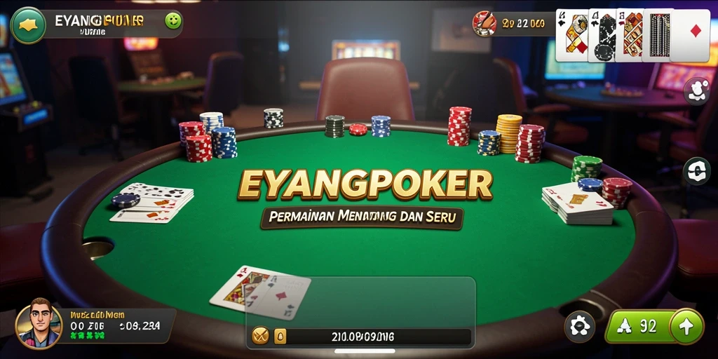 Tampilan gameplay seru dalam EYANGPOKER, memicu adrenalin dalam menyelesaikan teka-teki.