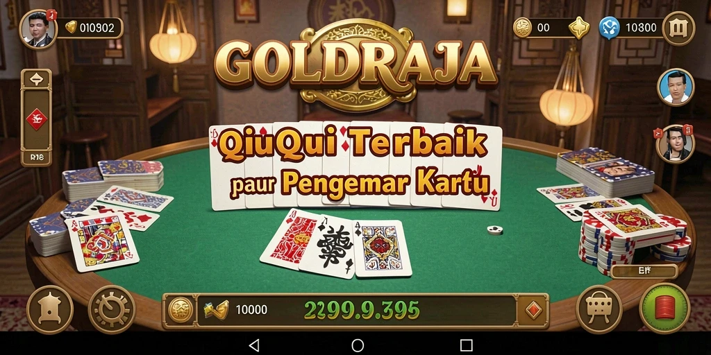 Screenshot gameplay <strong>GOLDRAJA</strong> menampilkan keseruan bermain QiuQiu.