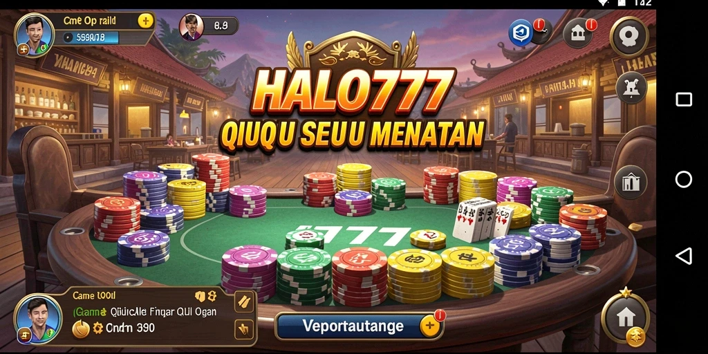 Tampilan gameplay QiuQiu yang seru di HALO777.