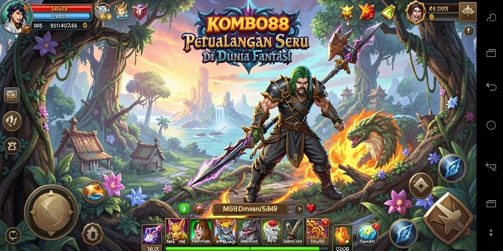 Tangkapan layar <strong>KOMBO88</strong> menampilkan aksi mendebarkan dalam petualangan seru.
