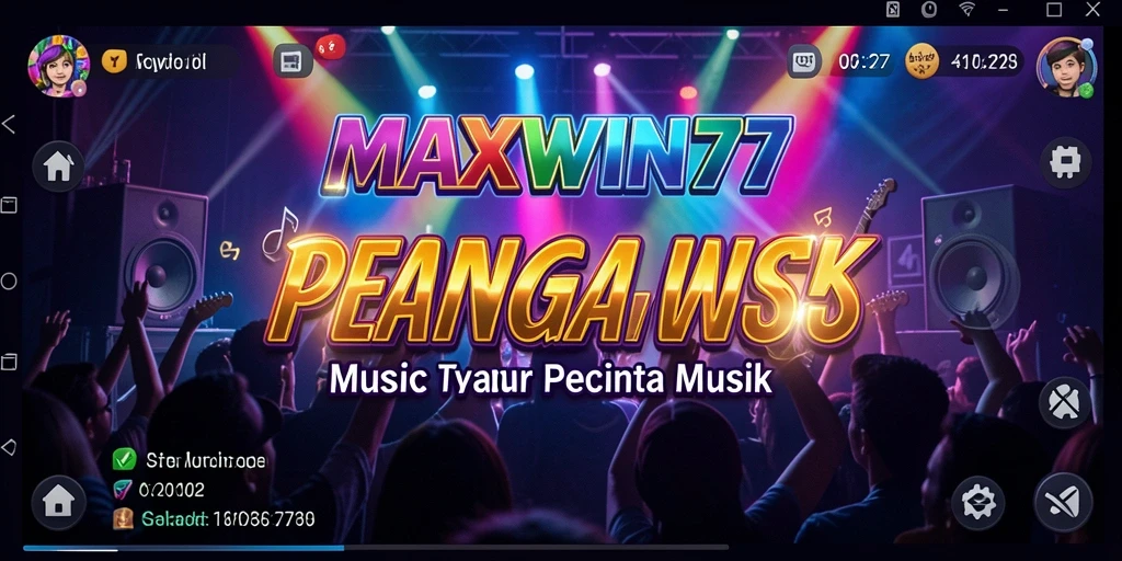 Screenshot gameplay MAXWIN77 menampilkan pengalaman bermain musik yang seru.