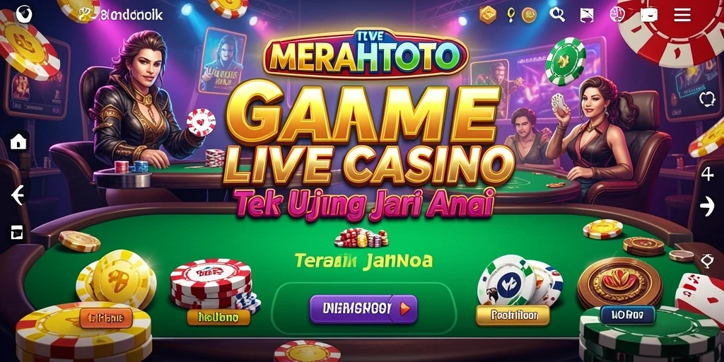 Tampilan gameplay interaktif dan seru di MERAHTOTO Live Casino.