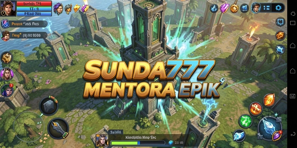 Tampilan gameplay menawan dalam SUNDA777 dengan strategi Tower Defense.