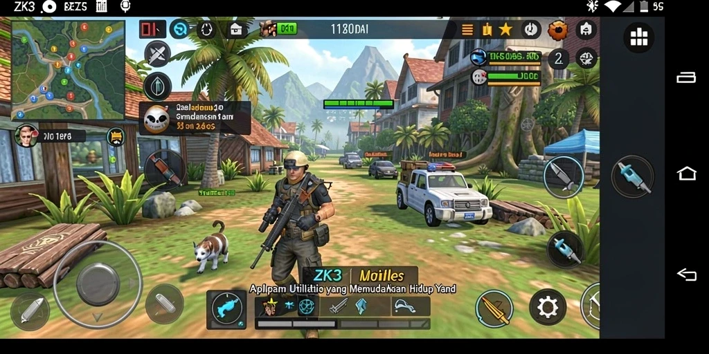 Screenshot ZK3 menampilkan antarmuka aplikasi yang modern dan intuitif.